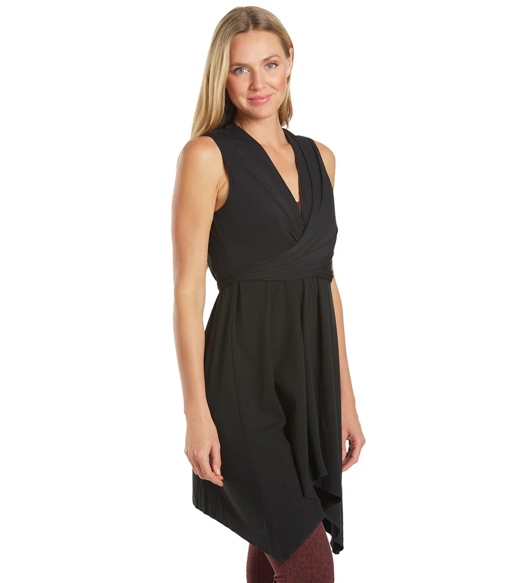 Everyday Yoga Wondrous Solid Wrap Dress - Image 4