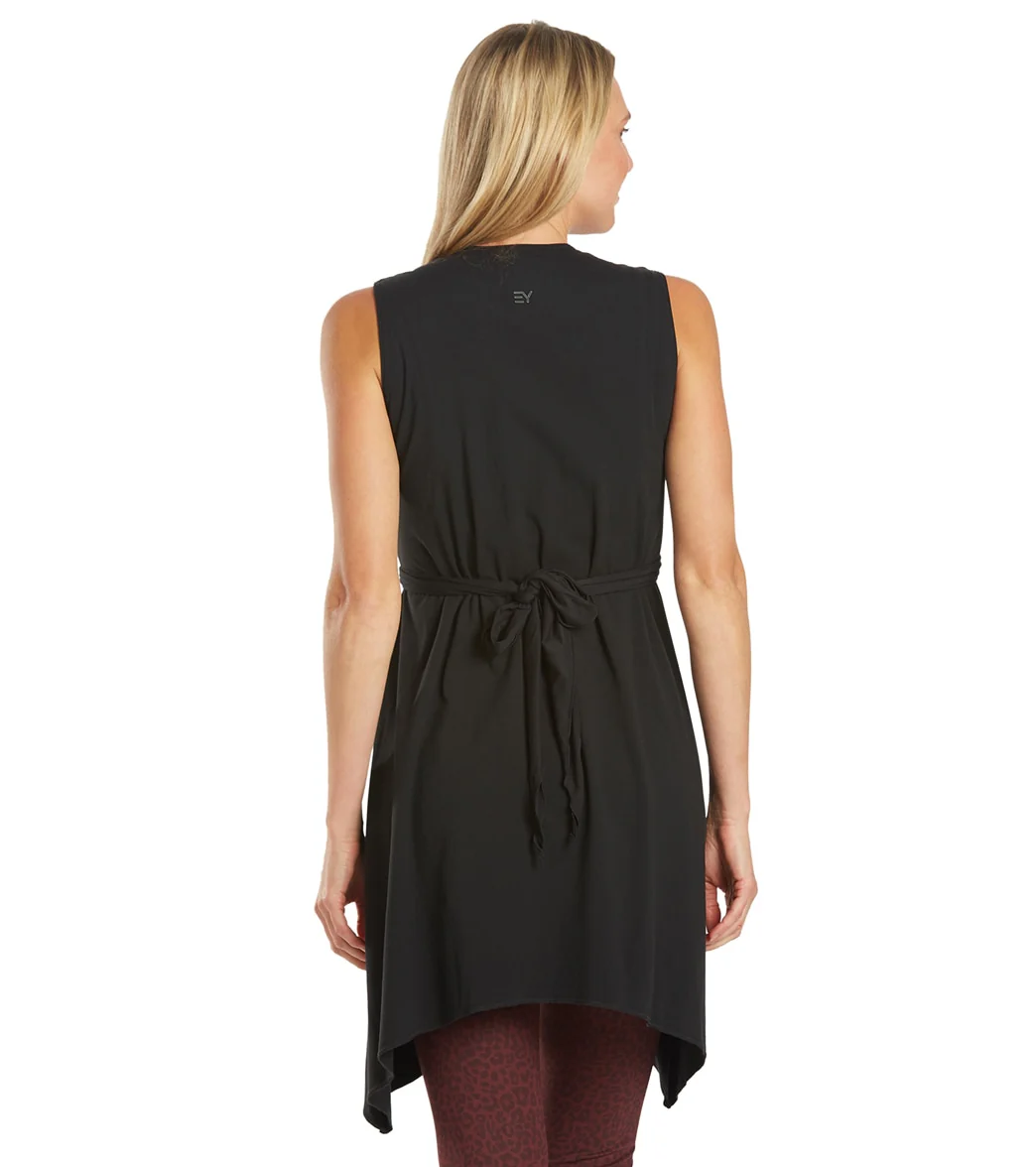 Everyday Yoga Wondrous Solid Wrap Dress - Image 5