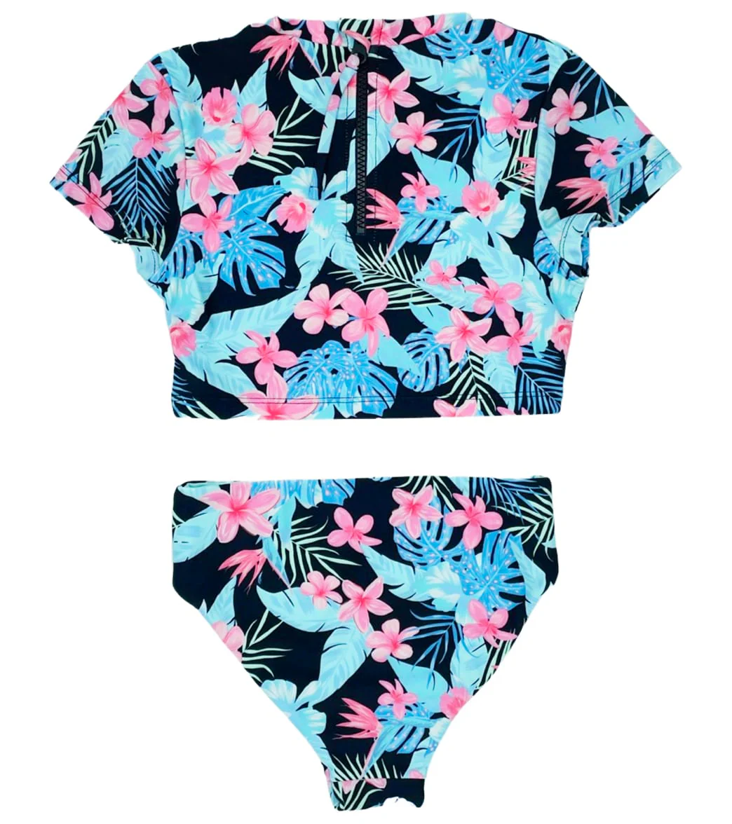 Feather 4 Arrow Girls' Reversible Two Piece Rashguard Set (Toddler, Little Kid, Big Kid) - Image 11