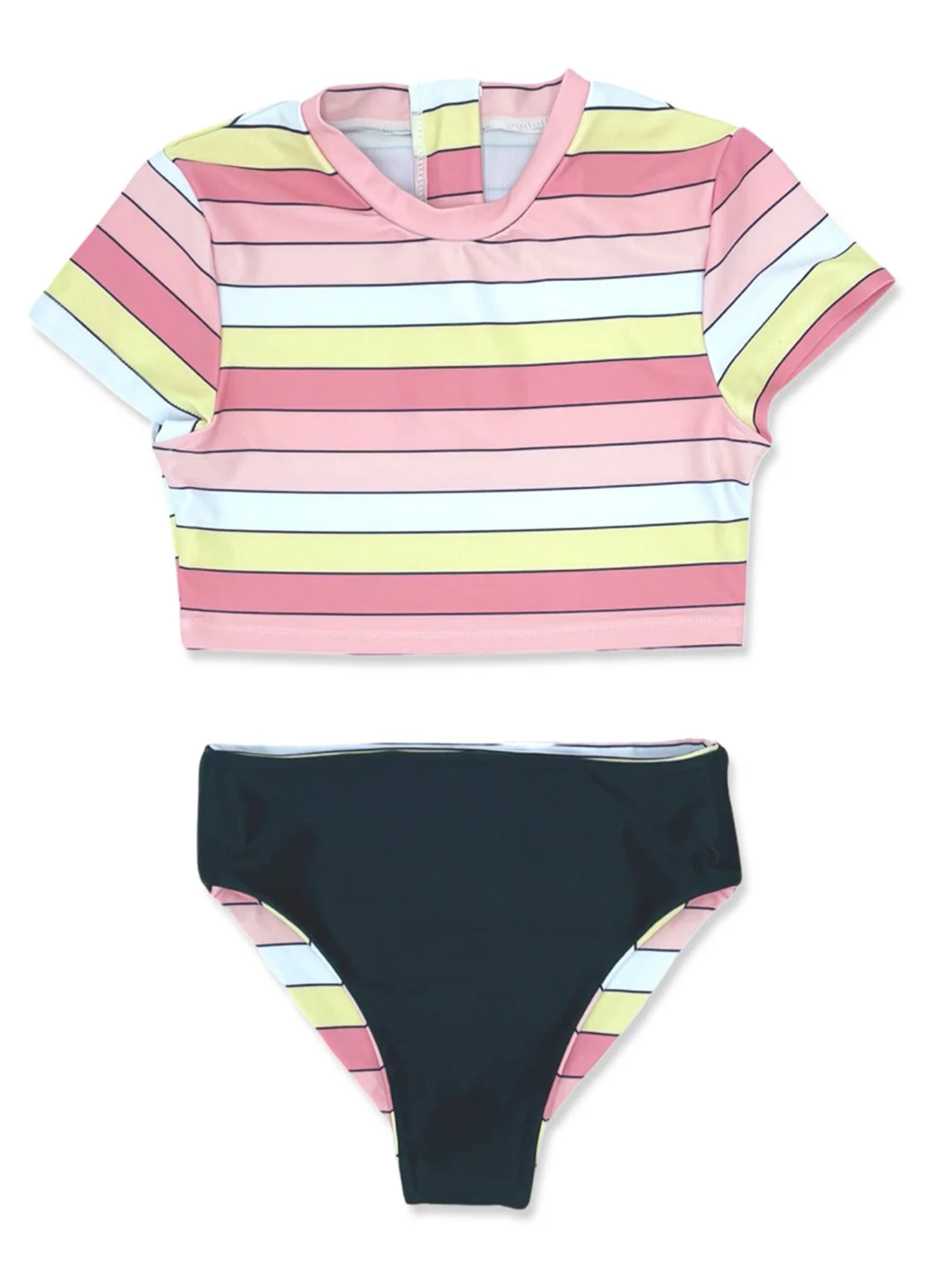 Feather 4 Arrow Girls' Reversible Two Piece Rashguard Set (Toddler, Little Kid, Big Kid) - Image 3