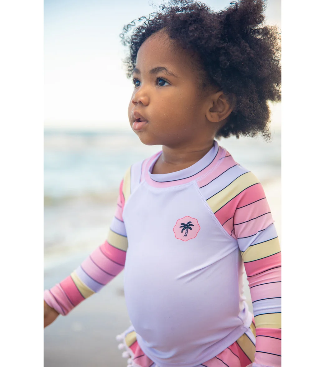 Feather 4 Arrow Girls' Surf Babe Long Sleeve Ruffle Two Piece Swim Set (Baby) - Image 4