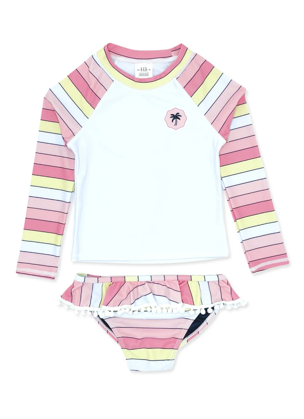Feather 4 Arrow Girls' Surf Babe Long Sleeve Ruffle Two Piece Swim Set (Baby) - Image 7
