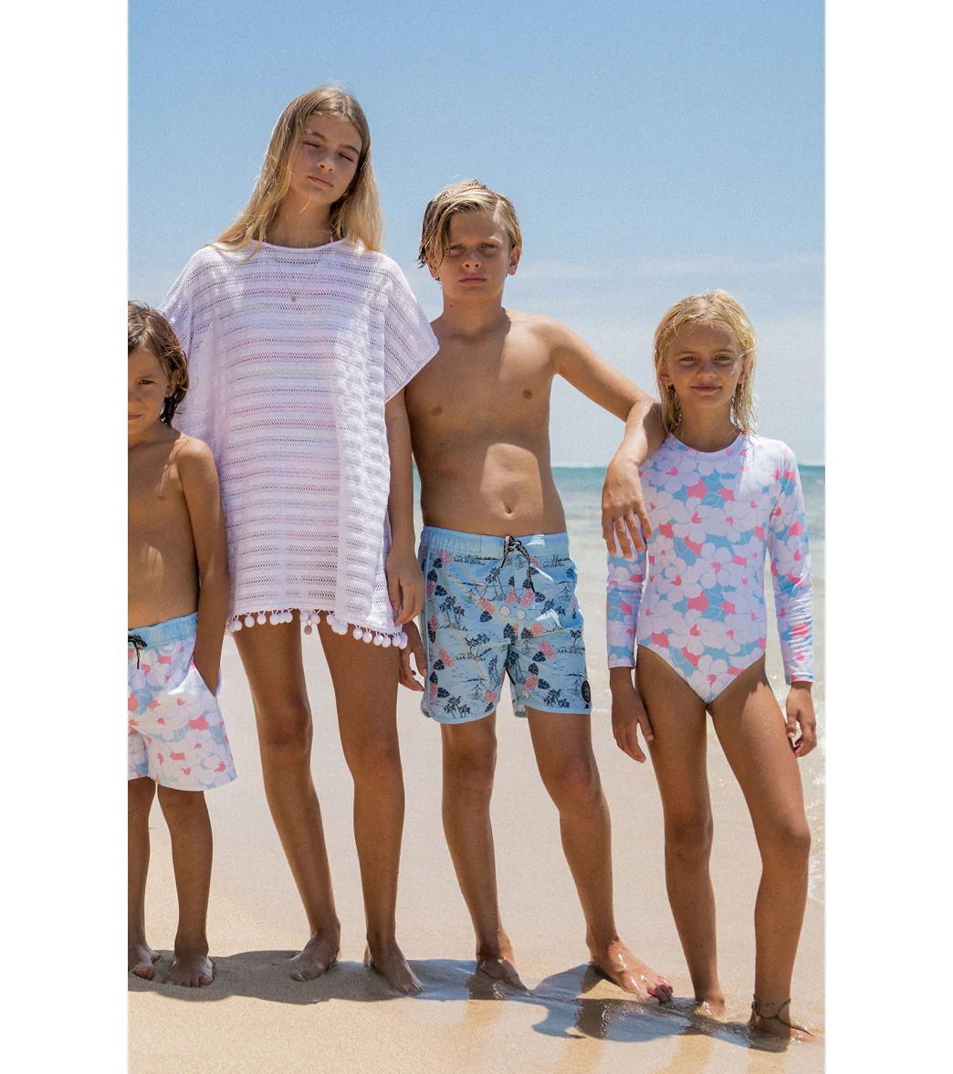 Feather 4 Arrow Girls' Wave Chaser Long Sleeve One Piece Swimsuit (Toddler, Little Kid, Big Kid) - Image 5