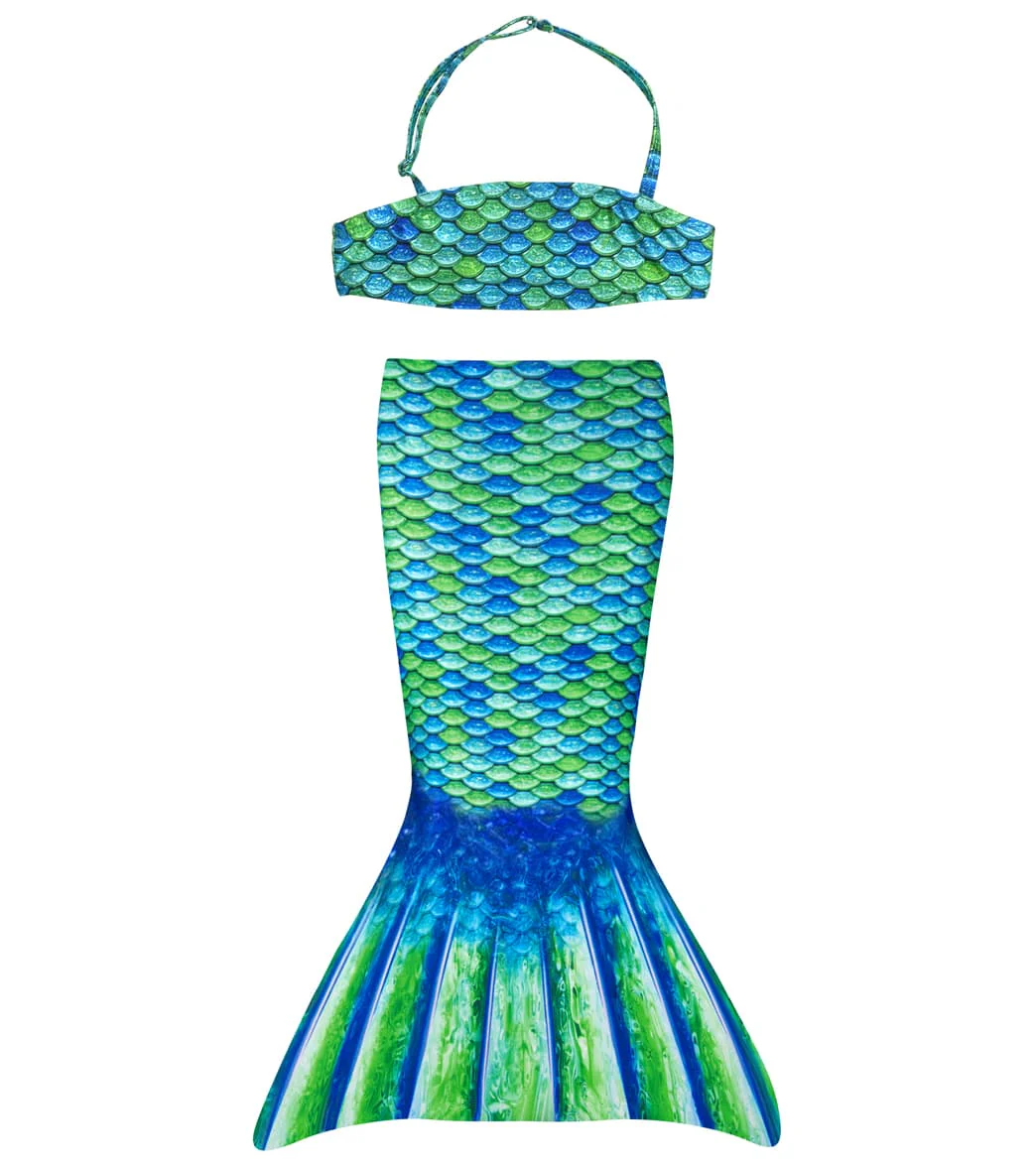 Fin Fun Aussie Green Mermaid Tail Set (Toddler) - Image 4