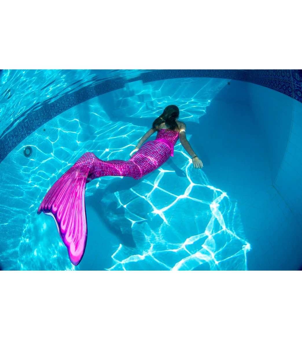 Fin Fun Malibu Pink Mermaid Tail & Monofin (Youth/Adult) - Image 9