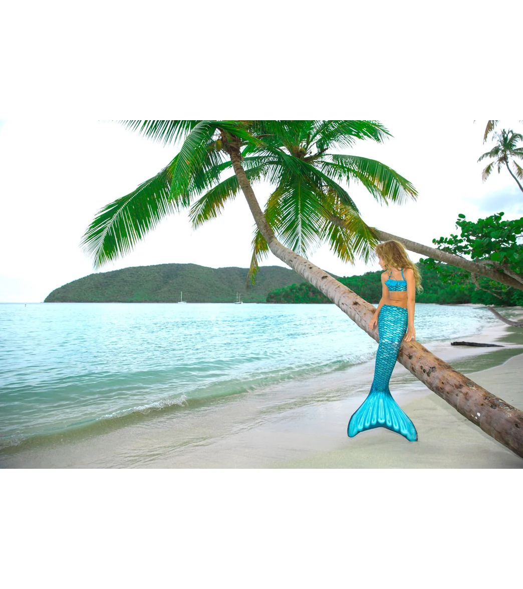 Fin Fun Tidal Teal Mermaid Tail & Monofin (Youth/Adult) - Image 3