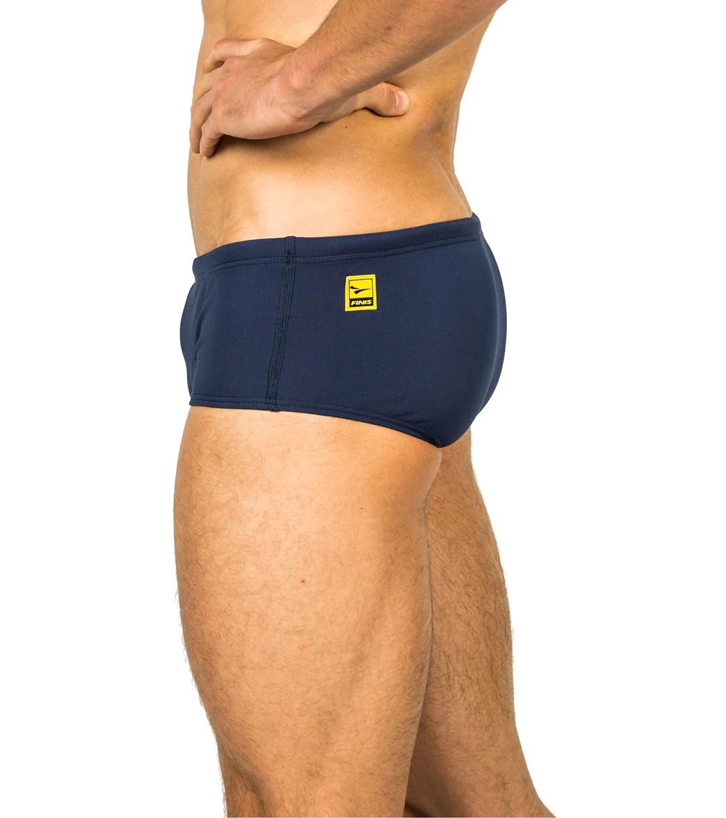 FINIS Men's Solid Aqua Short Square Leg Swimsuit - Image 10