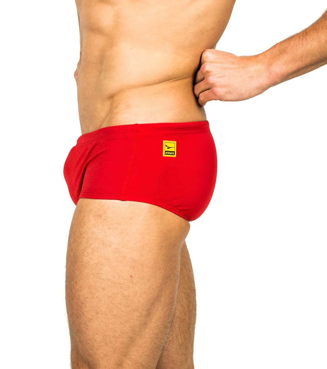 FINIS Men's Solid Aqua Short Square Leg Swimsuit - Image 14