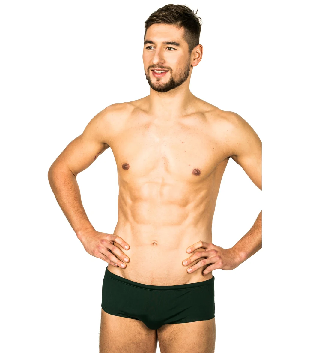 FINIS Men's Solid Aqua Short Square Leg Swimsuit - Image 18
