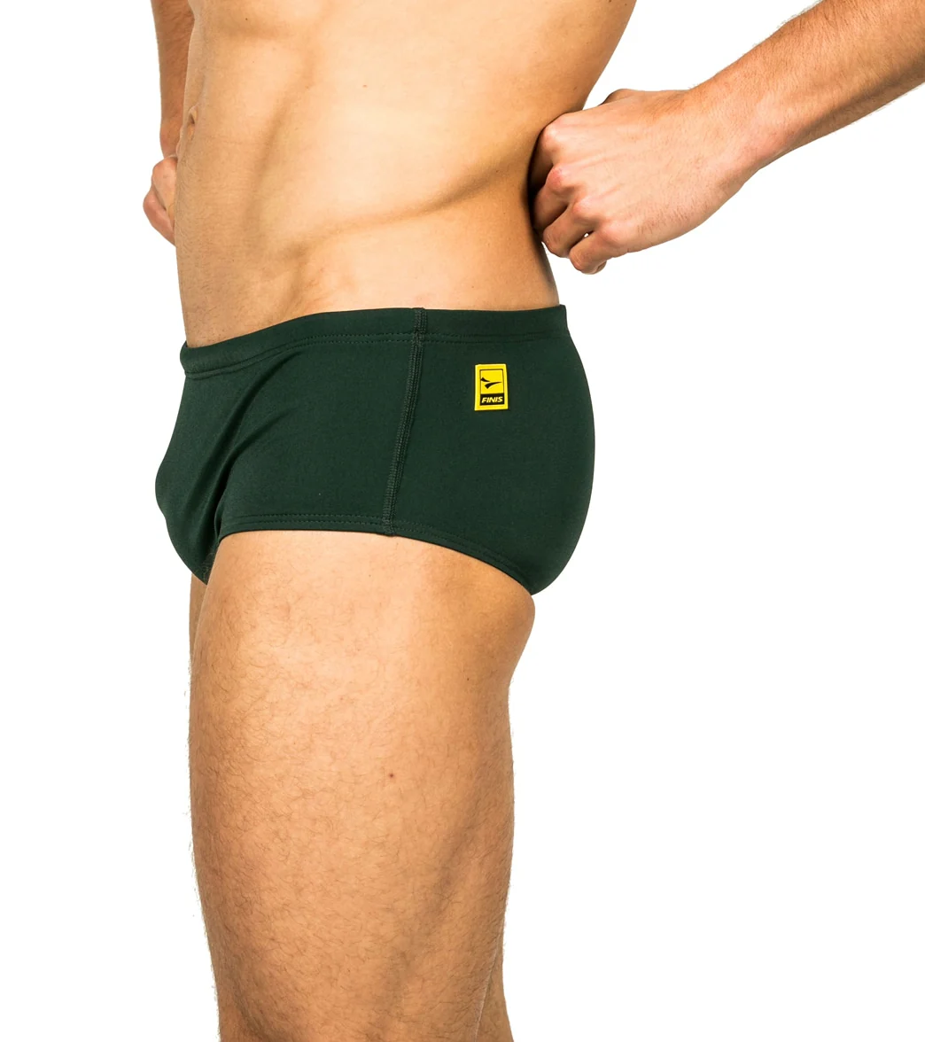 FINIS Men's Solid Aqua Short Square Leg Swimsuit - Image 19