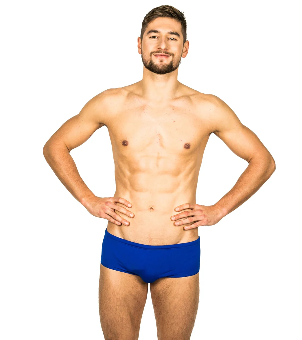 FINIS Men's Solid Aqua Short Square Leg Swimsuit - Image 23
