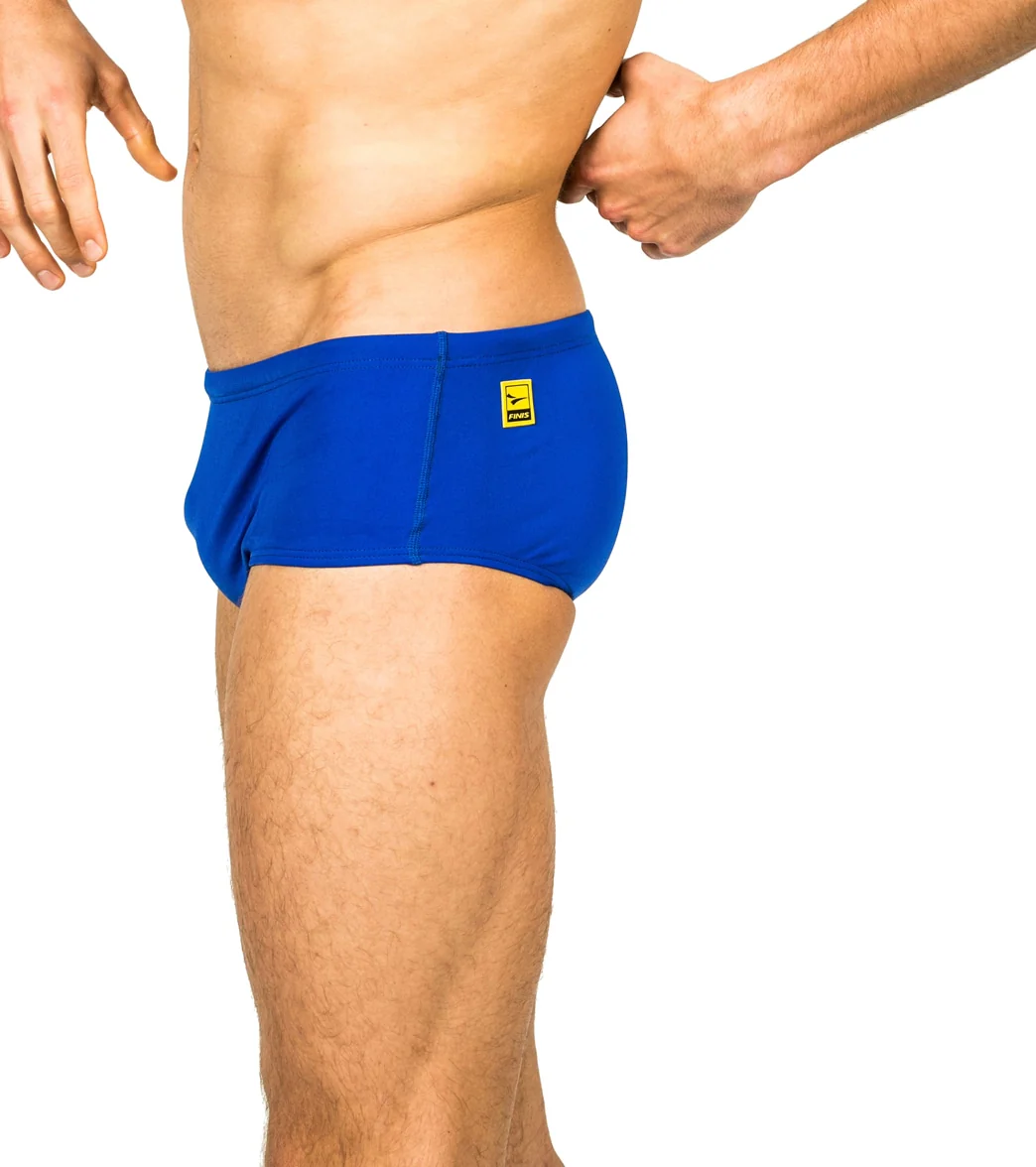FINIS Men's Solid Aqua Short Square Leg Swimsuit - Image 24