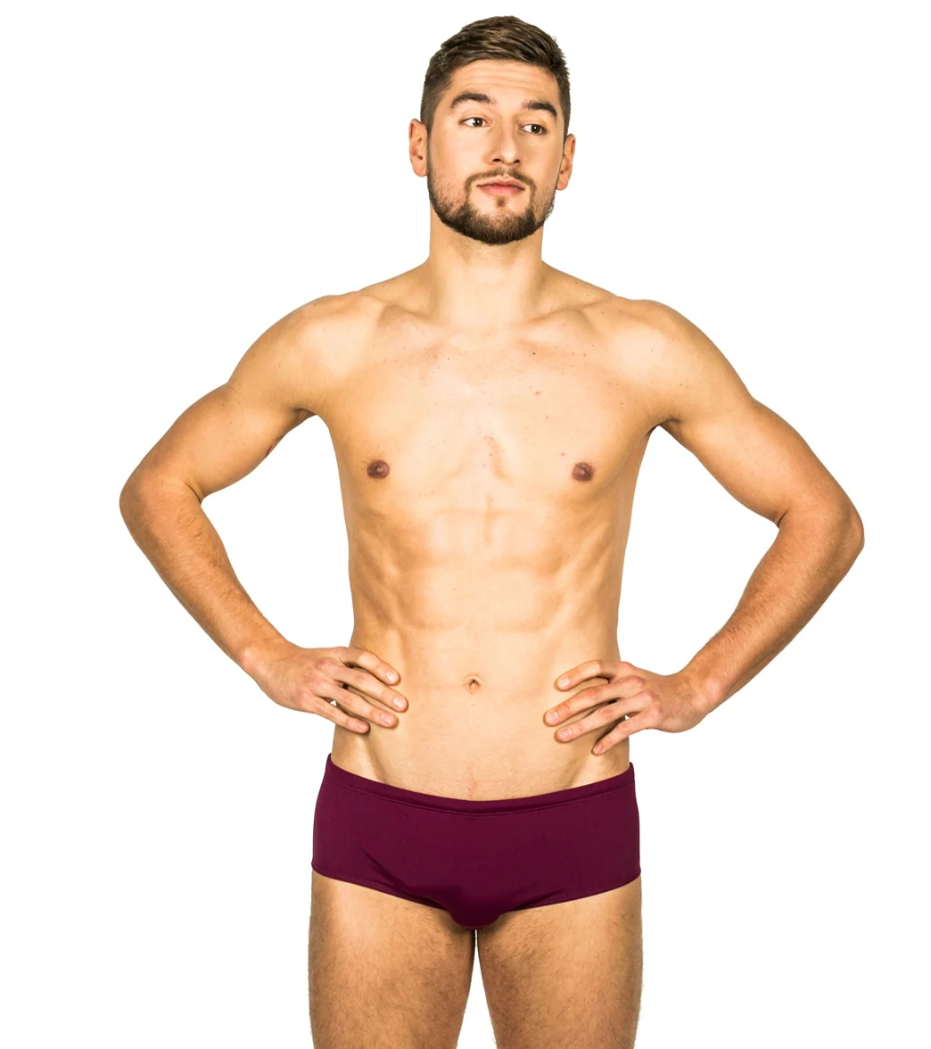 FINIS Men's Solid Aqua Short Square Leg Swimsuit - Image 28