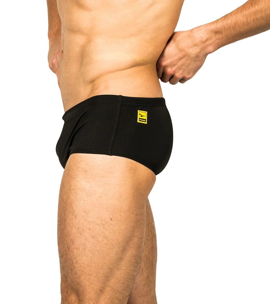 FINIS Men's Solid Aqua Short Square Leg Swimsuit - Image 5