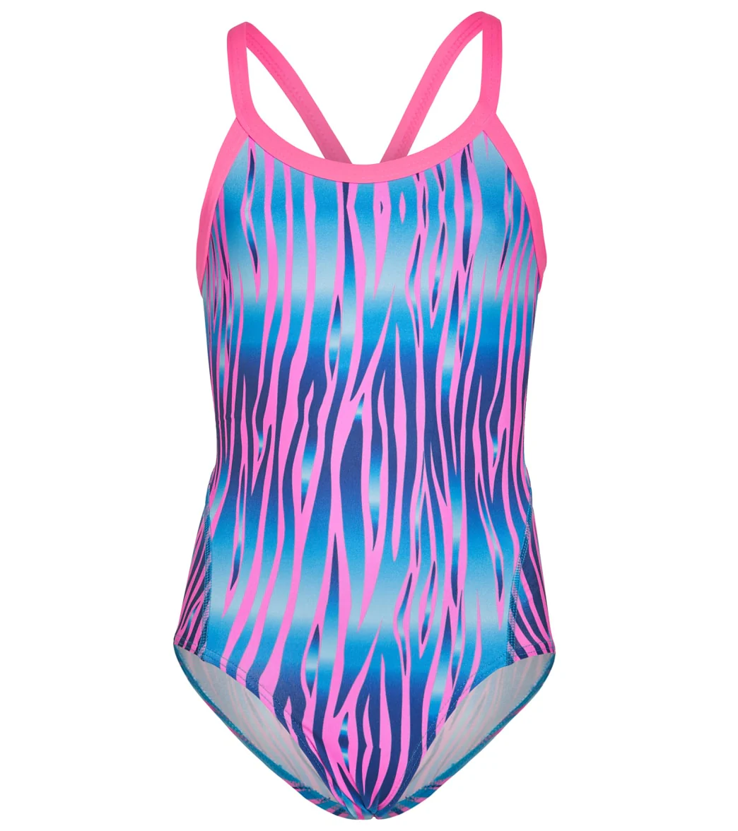 FINZ Girls' Animal Ombre Tri Back One Piece Swimsuit (Big Kid) - Image 5