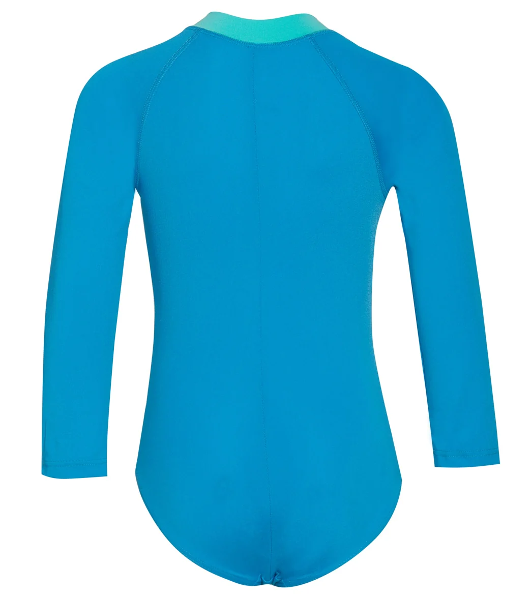 FINZ Girls' Long Sleeve One Piece Swimsuit (Little Kid, Big Kid) - Image 2
