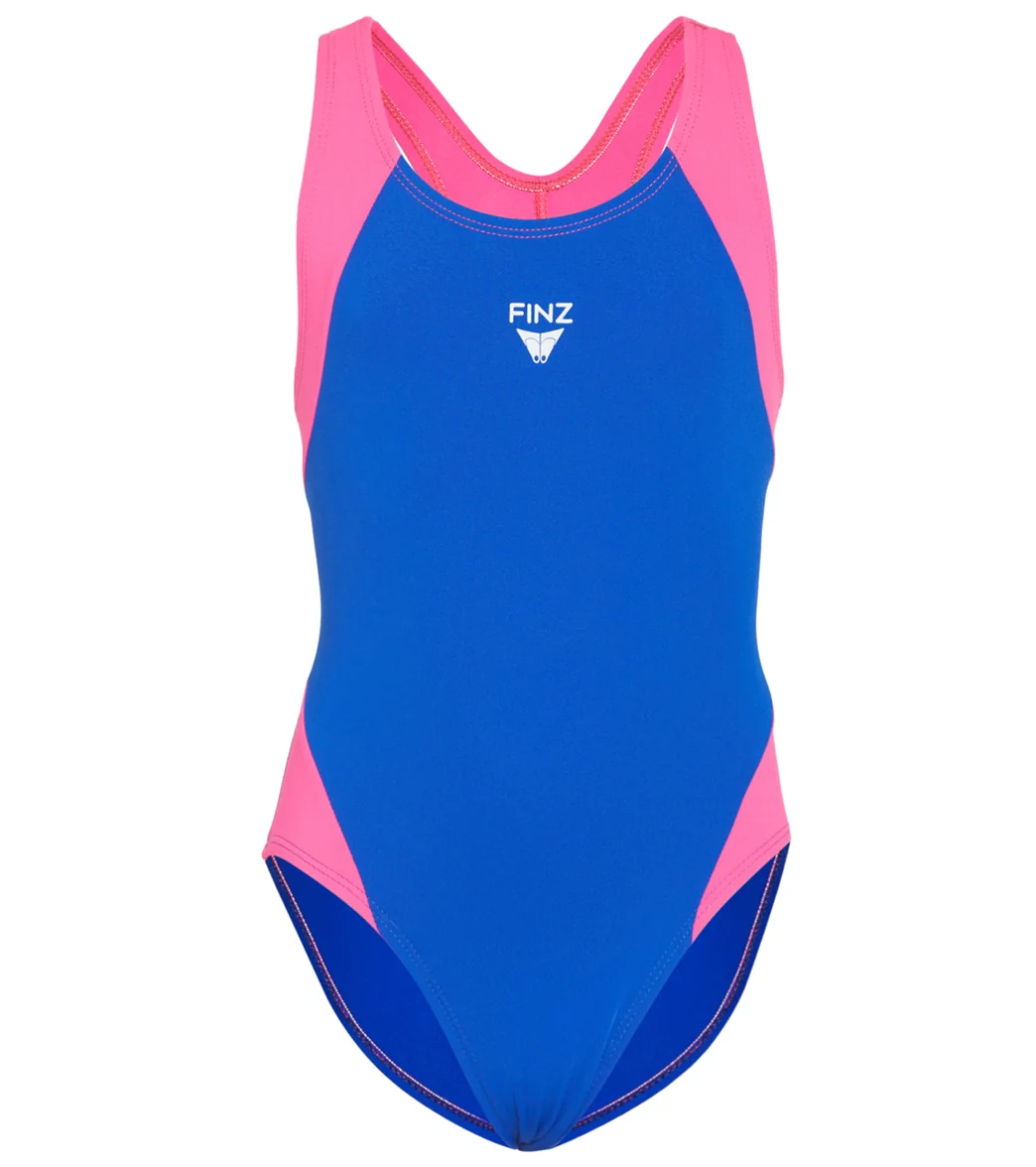 FINZ Girls' Maxback One Piece Swimsuit (Little Kid, Big Kid) - Image 2