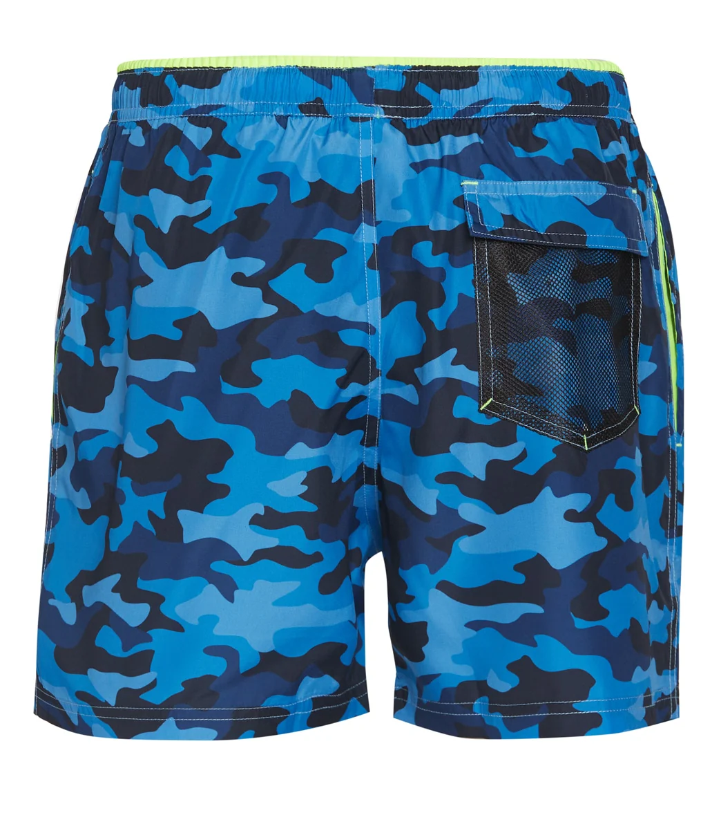 FINZ Men's Camo Print Swim Trunks - Image 6