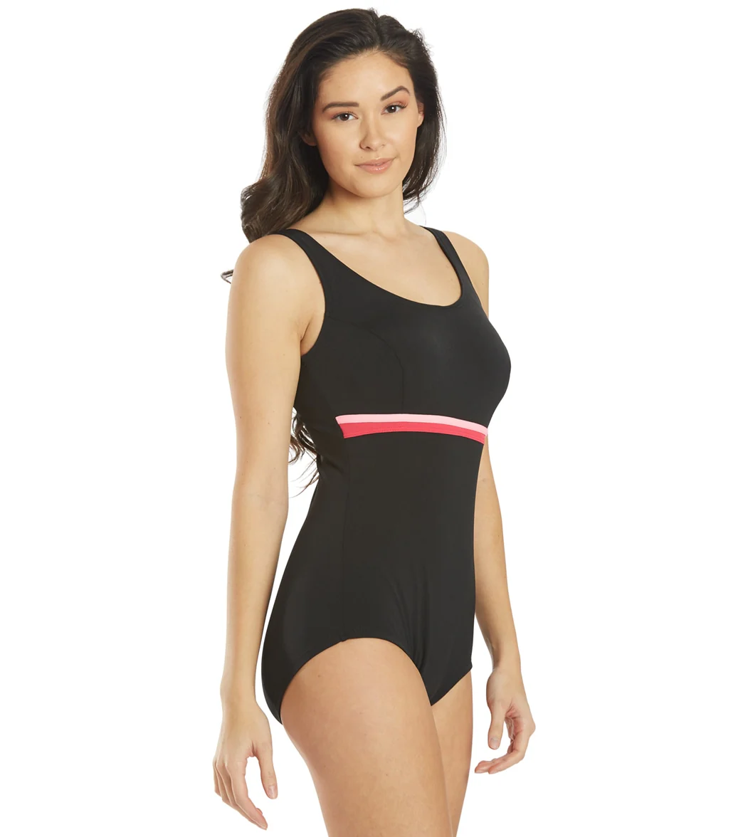 FINZ Women's Conservative Splice One Piece Swimsuit - Image 4