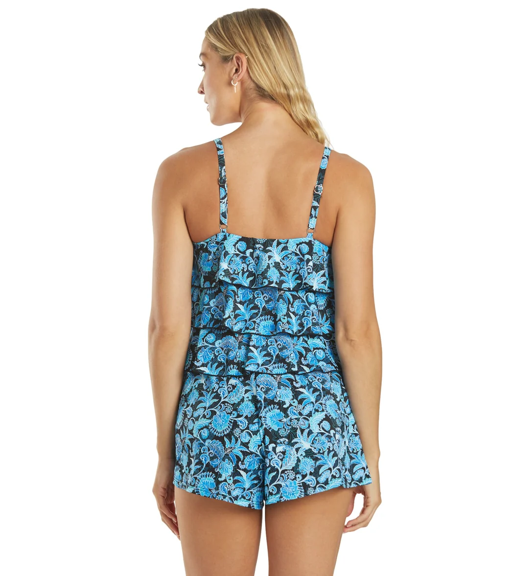Fit4U Women's Bliss Tiered V Hem Romper - Image 3