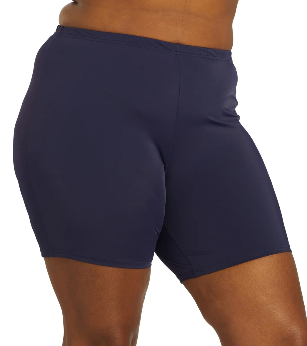 Fit4U Women's Plus Size Solid Bike Short - Image 2