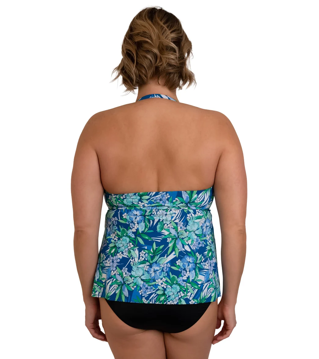 Fit4U Women's Plus Size Tango Convertible Tie Tankini Top - Image 2