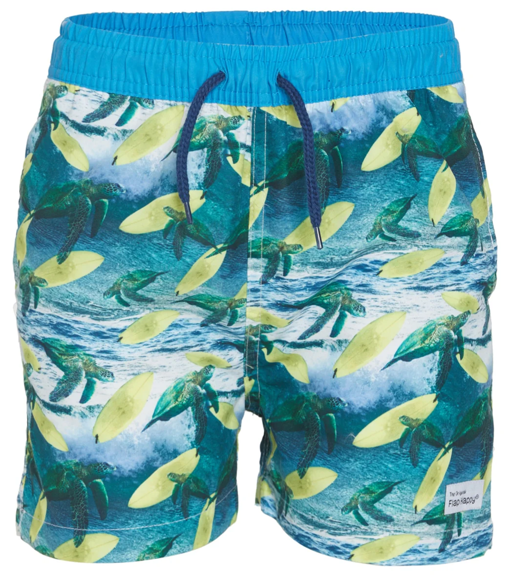 Flap Happy Boys' Surfing Sea Turtles Wesley UPF 50+ Swim Trunks (Baby, Toddler, Little Kid) - Image 4