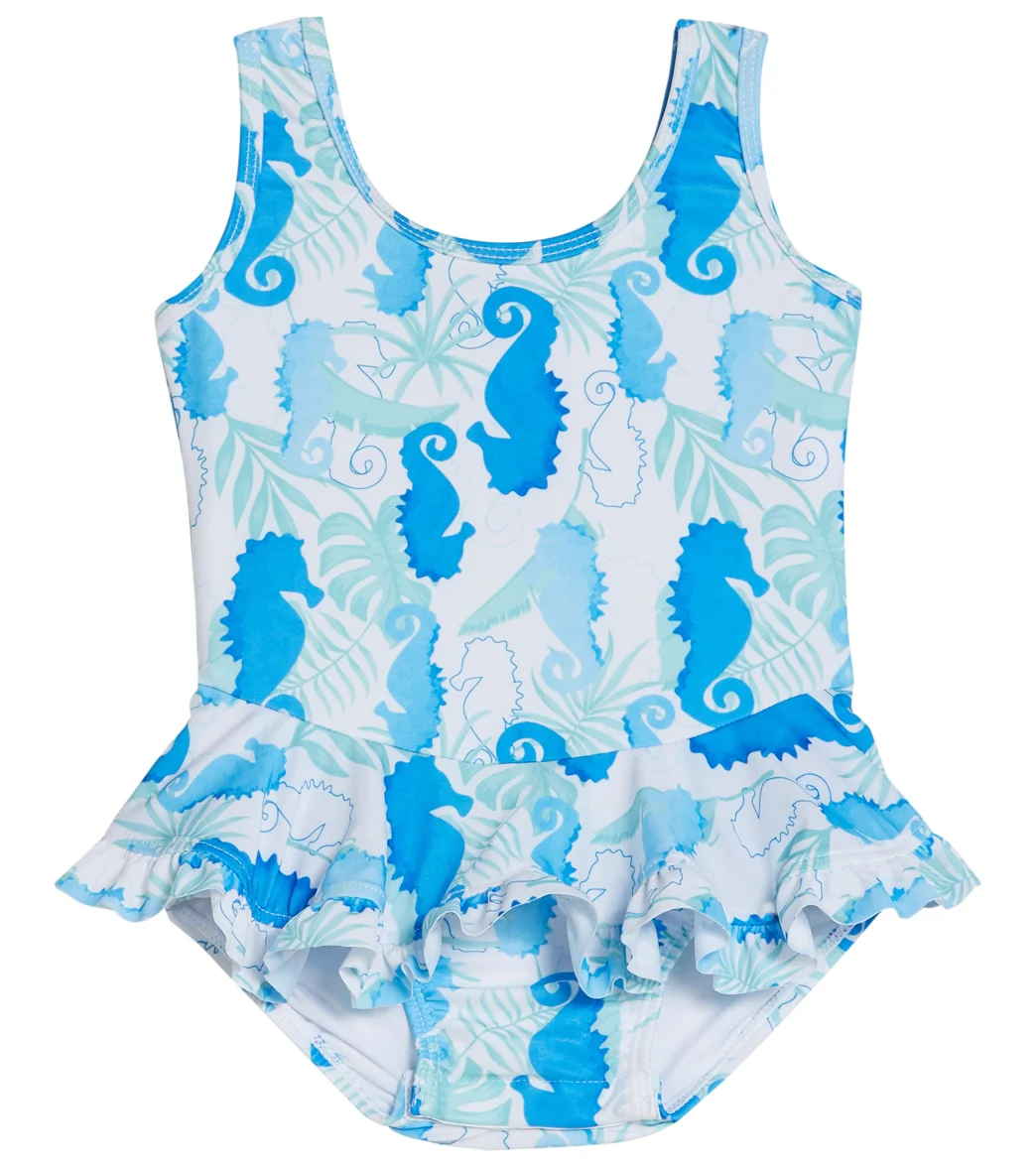 Flap Happy Girls' Botanical Turtles Stella UPF 50+ Ruffle One Piece Swimsuit (Baby) - Image 4