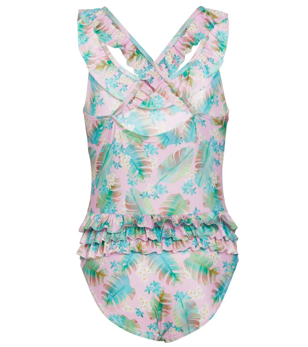 Flap Happy Girls' Luau Palms Mindy UPF 50+ One Piece Swimsuit (Baby, Toddler, Little Kid) - Image 2