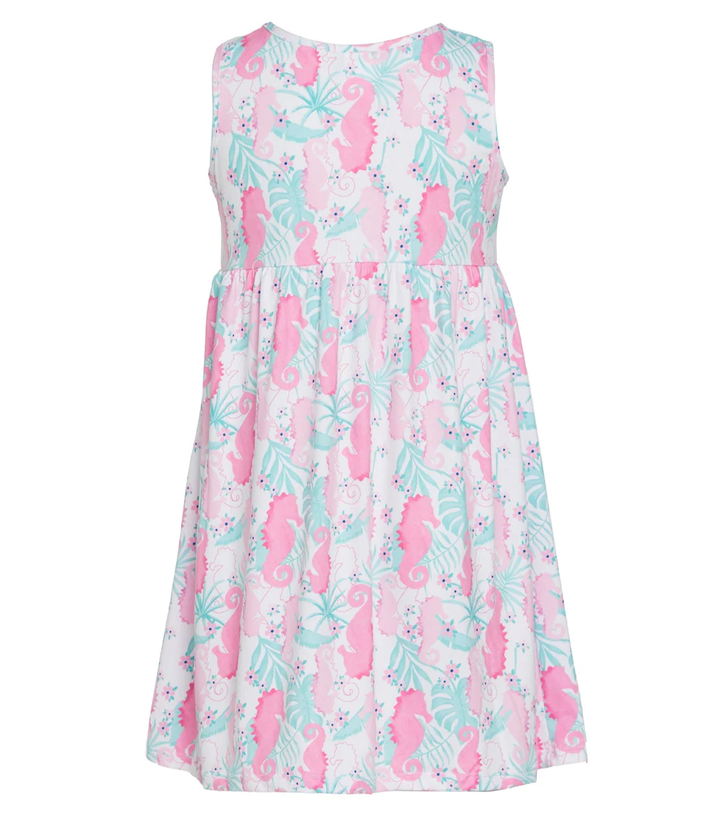 Flap Happy Girls' Magic Seahorse Dahlia UPF 50+ Dress (Baby, Toddler, Little Kid) - Image 2