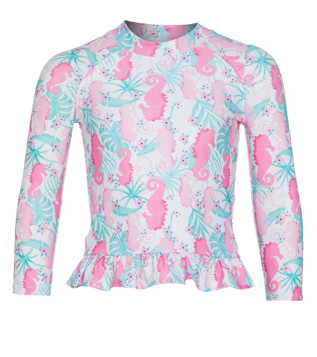 Flap Happy Girls' Magic Seahorse UPF 50+ Rash Guard (Baby, Toddler, Little Kid) - Image 5