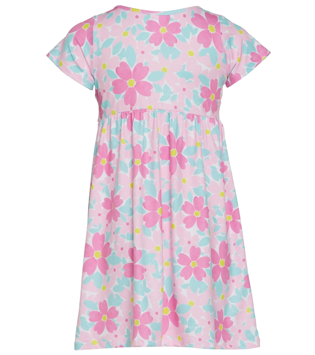 Flap Happy Girls' Painted Flowers Laya UPF 50+ Dress (Baby, Toddler, Little Kid) - Image 2