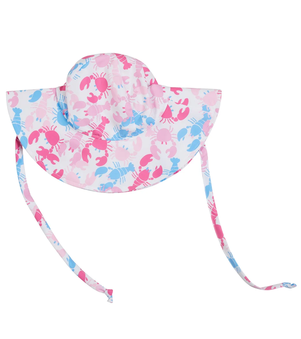 Flap Happy Girls' Pink Lobsters UPF 50+ Floppy Hat - Image 2