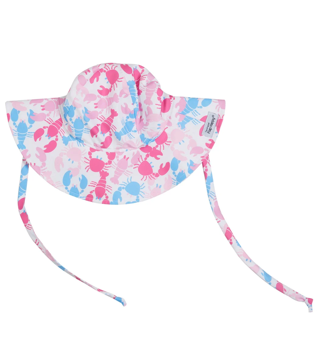Flap Happy Girls' Pink Lobsters UPF 50+ Floppy Hat - Image 5
