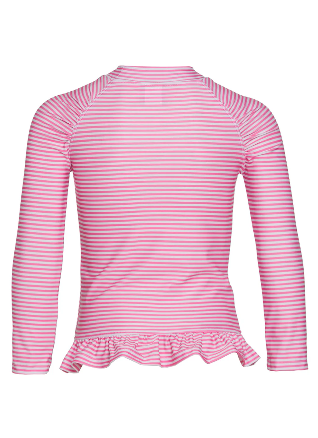 Flap Happy Girls' Preppy Pink Stripe UPF 50+ Rash Guard (Baby, Toddler, Little Kid) - Image 2