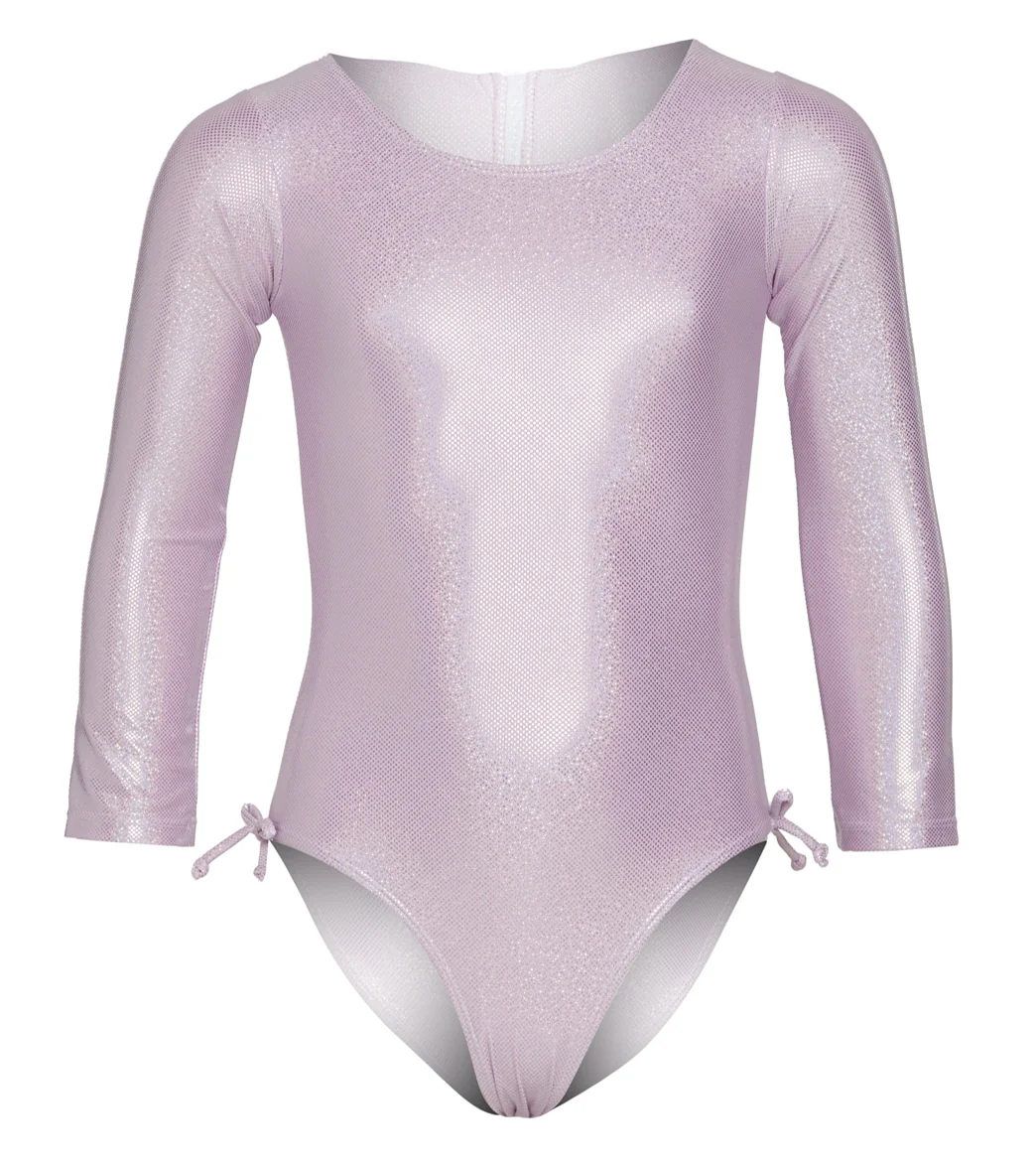 Flap Happy Girls' Sparkling Sunset Pink Charlie UPF 50+ Charlie Long Sleeve One Piece Swimsuit (Toddler, Little Kid) - Image 4