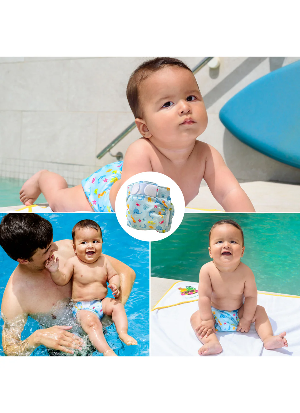 FREDS SWIM ACADEMY Boys' Reusable Swim Diaper - Image 7