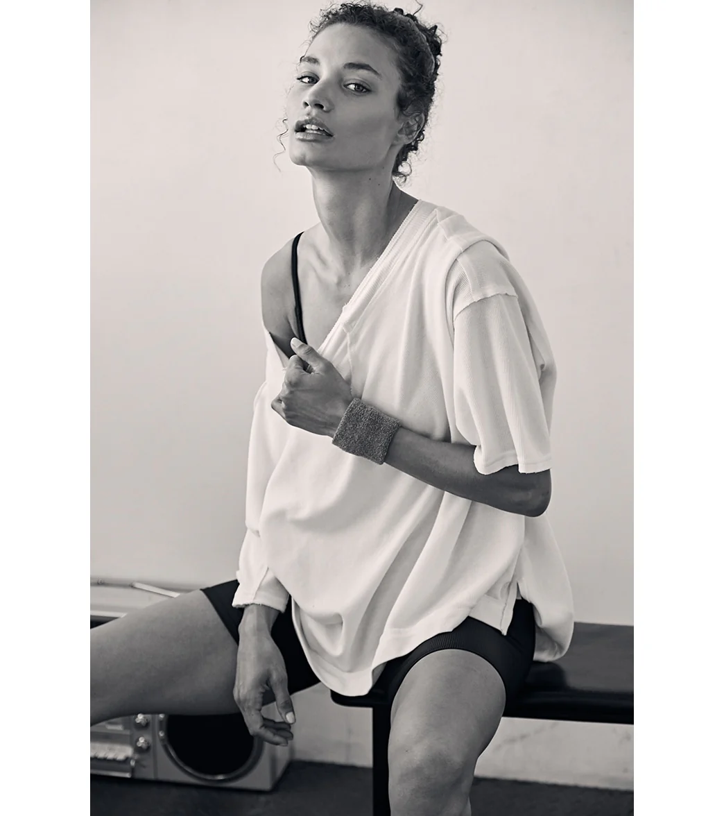 Free People Rugby Match Short Sleeve Tee - Image 6