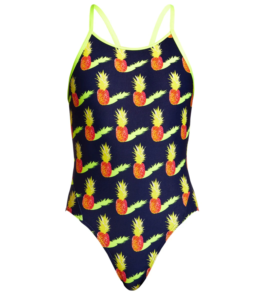Funkita Girls' Golden Circle Diamond Back One Piece Swimsuit - Image 4