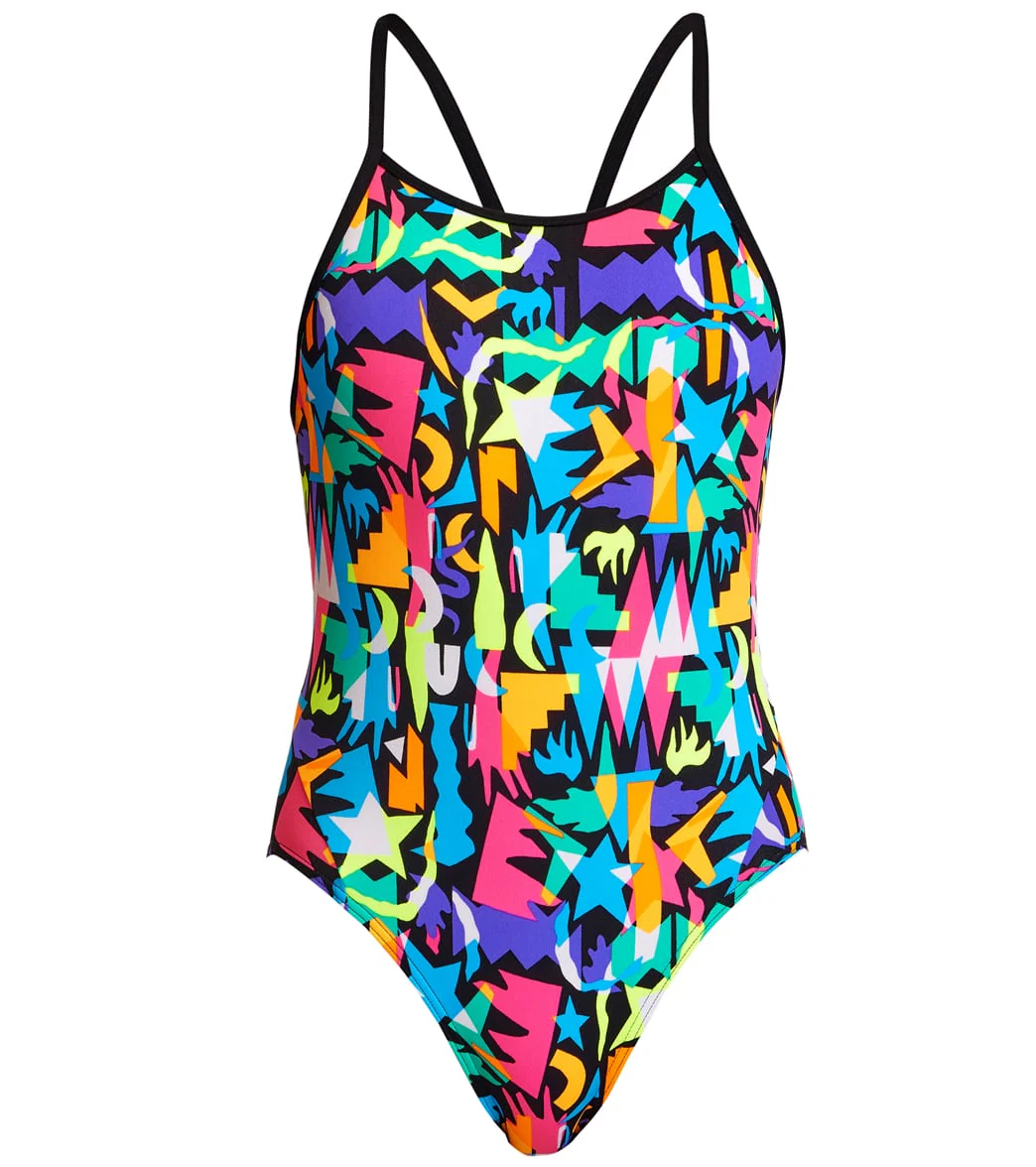 Funkita Girls' Paper Cut Diamond Back One Piece Swimsuit - Image 4