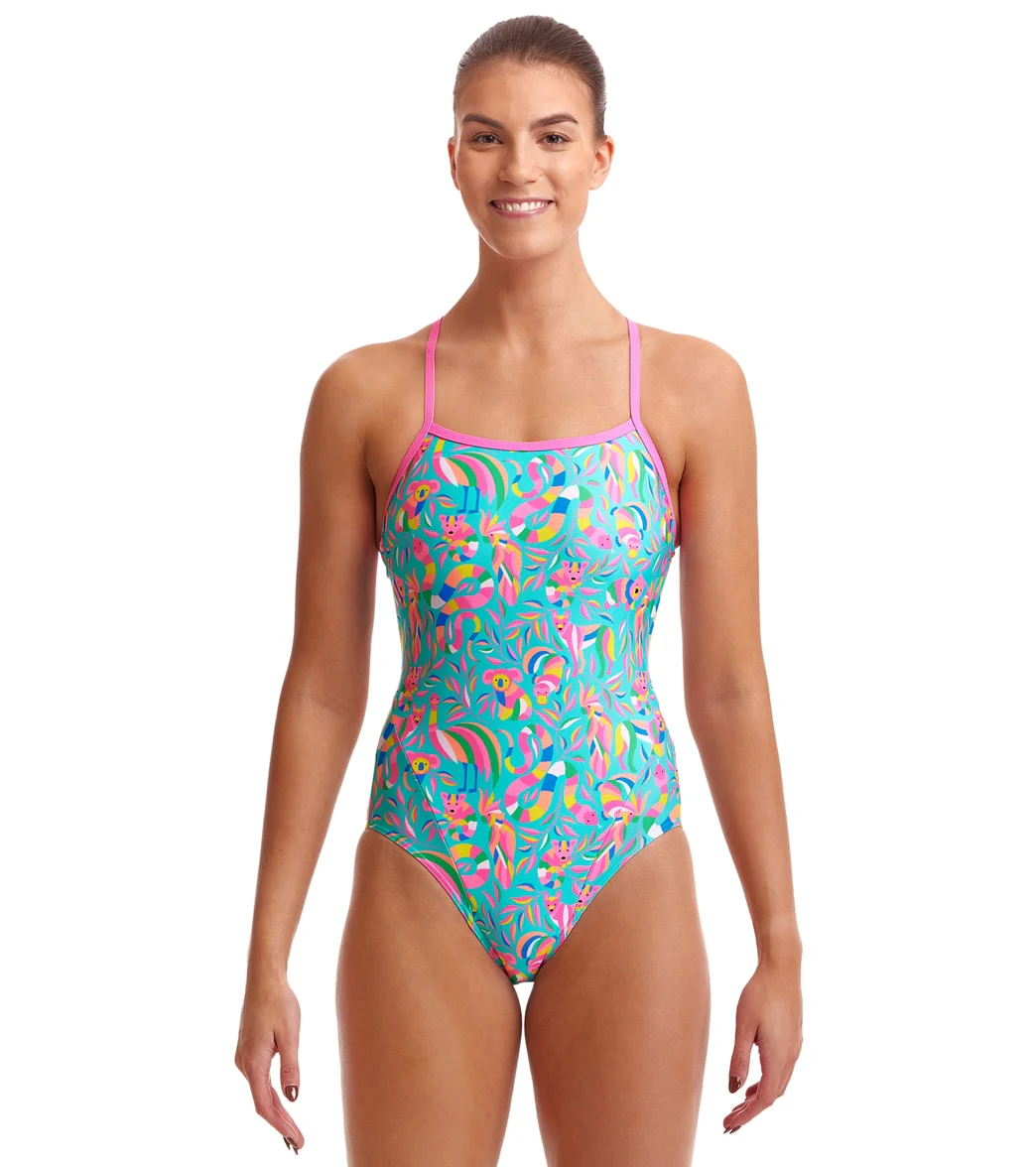 Funkita Women's Bush Babies Eco Single Strap One Piece Swimsuit