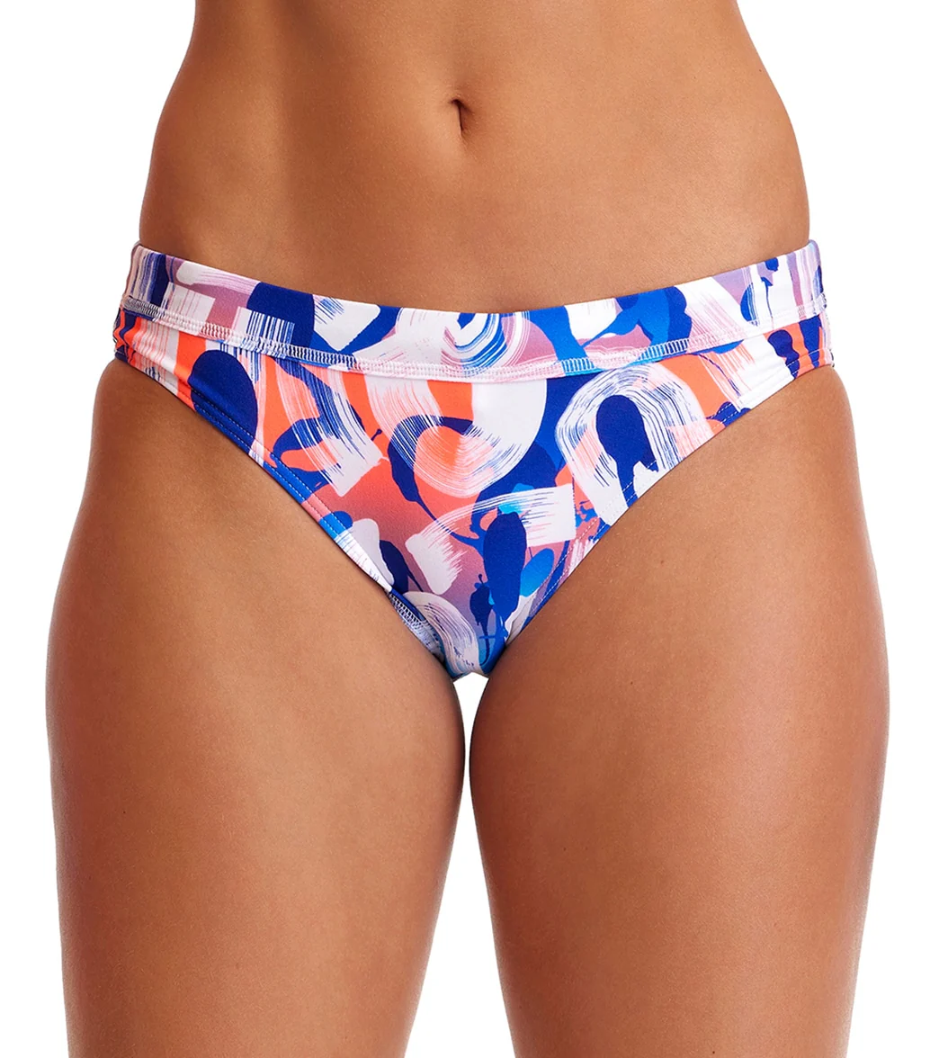 Funkita Women's Different Strokes Sports Brief Swimsuit Bottom