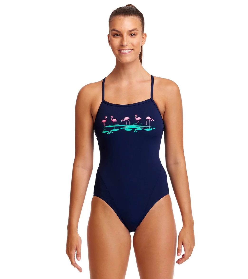 Funkita Women's Flood Plain Single Strap One Piece Swimsuit