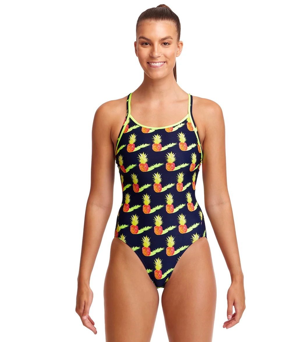 Funkita Women's Golden Circle Diamond Back One Piece Swimsuit