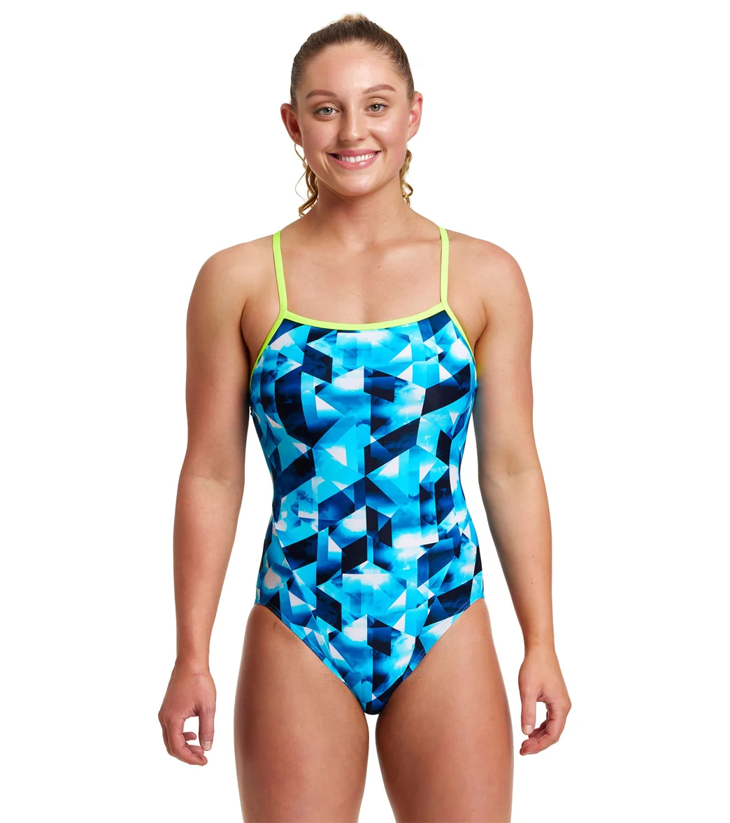 Funkita Women's Hidden Depths Single Strap One Piece Swimsuit