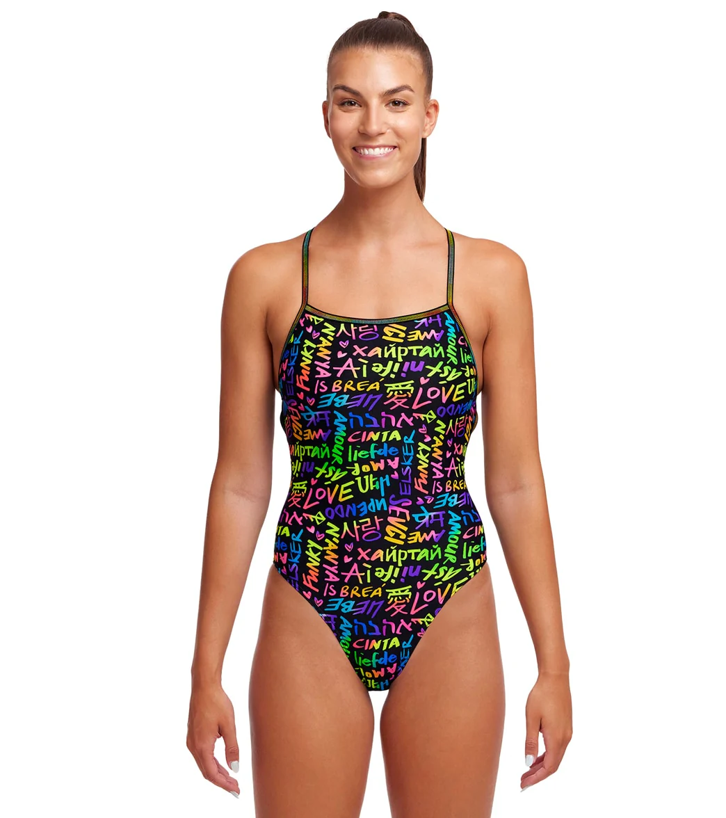 Funkita Women's Love Funky Strapped In One Piece Swimsuit - Image 12