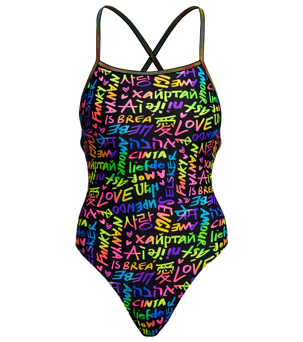Funkita Women's Love Funky Strapped In One Piece Swimsuit - Image 5