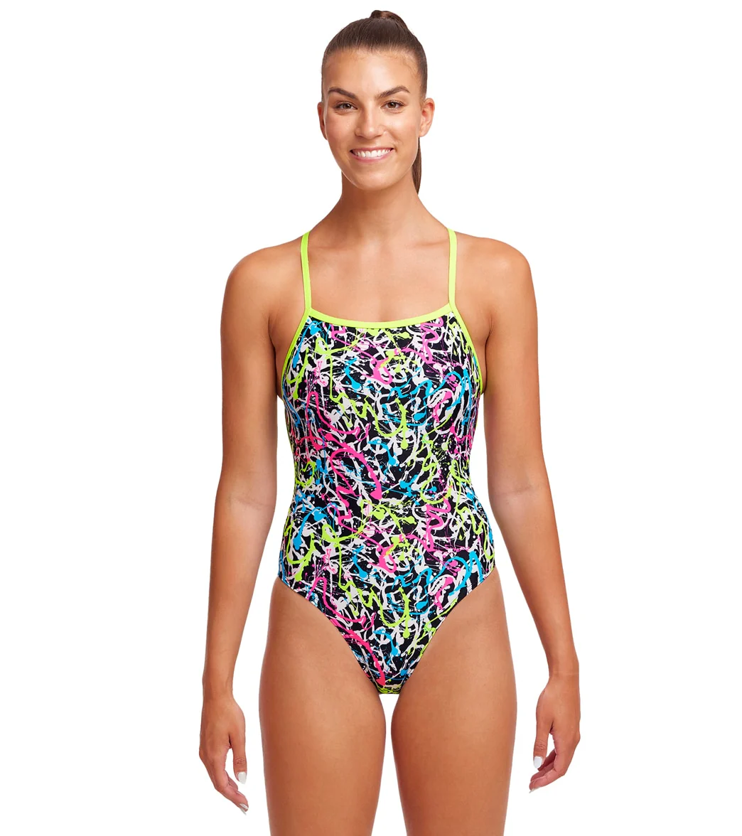 Funkita Women's Messed Up Strapped In One Piece Swimsuit - Image 10