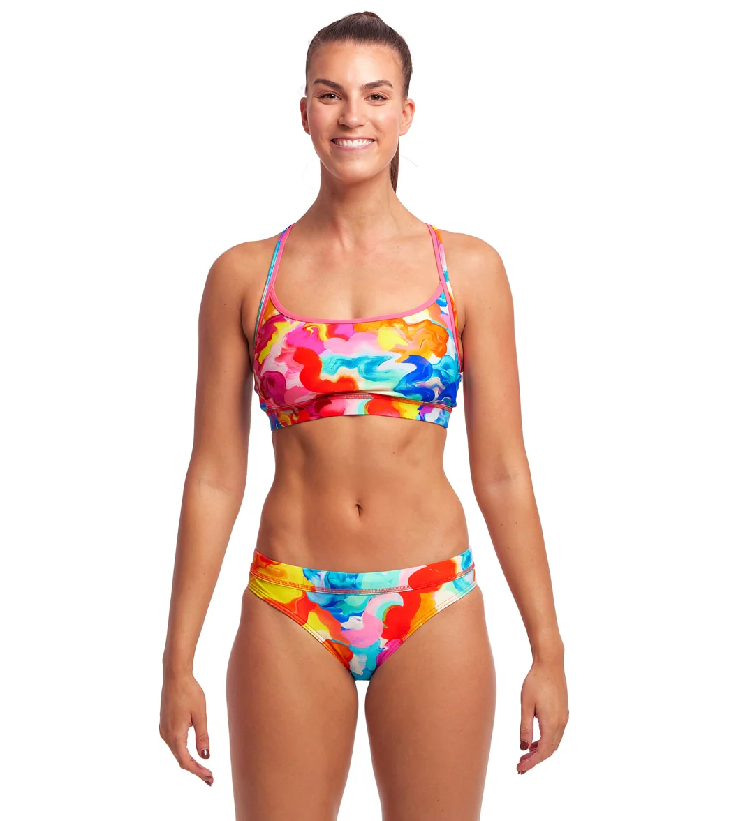Funkita Women's Messy Monet Sports Bikini Top - Image 4