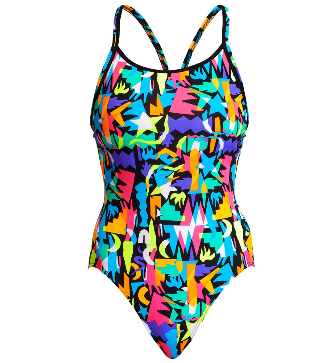 Funkita Women's Paper Cut Diamond Back One Piece Swimsuit - Image 4